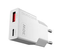 Mars gaming md-gan30, cargador usb 30w, carga rápida pd 3.0 y qc 3.0,