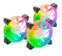 Pack 3x Ventiladores ARGB 120mm MF-3A (Negro) - MARS-GAMING