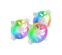 Pack 3x Ventiladores ARGB 120mm MF-3A (Blanco) - MARS-GAMING