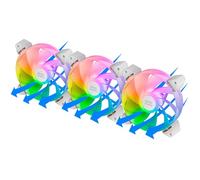 Pack 3 Ventiladores Invertidos Mars Gaming MF-3AR/ 12cm/ ARGB/ Blanco