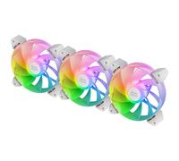 Mars Gaming MF-3AR Reversed ARGB White - Ventilador 120mm