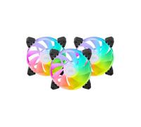 Mars Gaming MF-3AR Reverse ARGB Pack 3x Ventiladores Suplementarios 120mm Doble Conector Negro