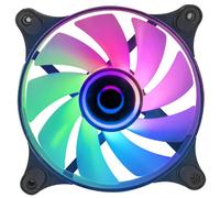 Mars Gaming Ventilador MF-3D 120 mm ARGB Espejo infinito 3D Anti-vibraciones Negro