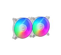 Mars Gaming MF-DUO Blanco - Kit de 2 ventiladores 120mm