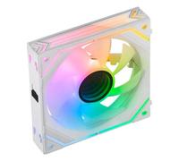 Mars Gaming MF-LINKFINITY Blanco, Ventilador Modular PWM 120mm, Sistema de Conexión LINKFINITY, Iluminación Infinity Mirror ARGB 360º, Ultra-silencioso 12dB