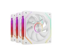 Pack 3 Ventiladores Mars Gaming MF-LINKFINITYKIT2/ 12cm/ ARGB/ Blanco