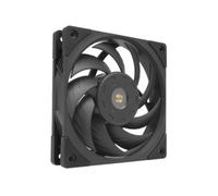 Mars Gaming MFNC, Ventilador PC PWM 120mm, Rodamiento FDB de Cobre Hiperbalanceado, Ventilador Silencioso con Diseño de Aspas Híbridas, Ventilador Ordenador Profesional, Negro