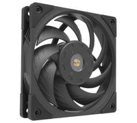 Mars Gaming MFNC, Ventilador PC PWM 120mm, Rodamiento FDB de Cobre Hiperbalanceado, Ventilador Silencioso con Diseño de Aspas Híbridas, Ventilador Ordenador Profesional, Negro
