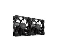 Mars Gaming Ventiladores MF-PROX2 Kit 2x 120mm, anti-vibraciones, ultrasilenciosos, 3PIN+4PIN Negro