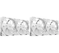 Mars Gaming MF-PROX2, Kit 2x Ventiladores 120mm, Sistema Anti-vibraciones, Ultra-silenciosos, Doble Conexión 3PIN + 4PIN, Blanco (Paquete de 2)