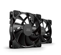 Mars Gaming Ventiladores MF-PROX2 Kit 2x 120mm, anti-vibraciones, ultrasilenciosos, 3PIN+4PIN Negro
