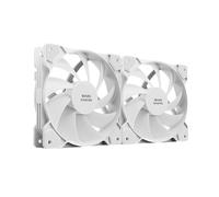 Mars Gaming MF-PWMX2, Kit 2 Ventiladores 120mm, Ultra silenciosos FDB 12dB, Sistema Anti-vibraciones, Sistema PWM, Blanco