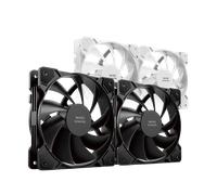 Mars Gaming MF-PWMX2, Kit 2 Ventiladores 120mm, Ultra silenciosos FDB 12dB, Sistema Anti-vibraciones, Sistema PWM, Blanco