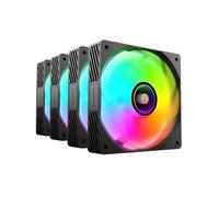 Pack 4 Ventiladores Mars Gaming MF-SI4KIT/ 12cm + HUB + Mando a Distancia/ ARGB