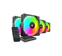 Mars Gaming MF-SI4KIT ARGB Black (Kit de 4 ventiladores) 120mm - Ventilador