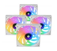 Mars Gaming - MFSI4KITW sistema de refrigeración para ordenador Carcasa del ordenador Ventilador 12 cm Blanco