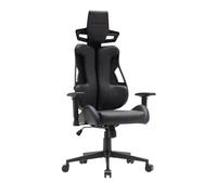 Mars Gaming MGC-Elite, Silla Gaming Ergonómica, Respaldo Flexible Adaptativo, Reposabrazos Ajustables 2D, Asiento Reclinable, Acabado Cuero PU, Silla Oficina con Ruedas XL, Pistón Gas Clase 4, Azul