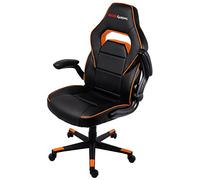 Mars Gaming MGC117 - Silla Gaming, Ajustable, reposabrazos abatibles, Naranja