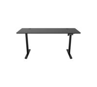 Mars Gaming MGD-ERGOPRO160, Mesa Elevable Eléctrica 73-118cm, Superficie Extragrande 160cm, Perfiles de Altura Personalizados, Sistema Anticolisión, Bloqueo de Seguridad, Fibra Carbono y Acero, Negro