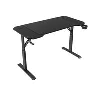Mars Gaming MGD-ERGO120, Mesa Altura Ajustable 3 Posiciones, Superficie Ergonómica, Estructura Metálica, Alfombrilla XXL, Soporte Auriculares y Bebida, Gestión Cableado, Mesa Gaming 120x60cm,