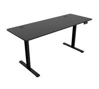 Mars Gaming MGD-ERGOPRO160, Mesa Elevable Eléctrica 73-118cm, Superficie Extragrande 160cm, Perfiles de Altura Personalizados, Sistema Anticolisión, Bloqueo de Seguridad, Fibra Carbono y Acero, Negro