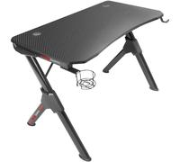 Mars Gaming MGD, Mesa Gaming Ergonómica, Soporte Cascos y Botella, 110x60cm, Mesa PC Negro o Blanco