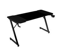 Mars Gaming MGD-X, Mesa Gaming Ergonómica, Superficie en Fibra de Carbono, Estructura Metálica, Alfombrilla XXL, Soporte Auriculares y Bebida, Gestión Cableado, Escritorio Gaming con Tablero de 120cm