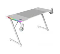Mars Gaming MGD-X140RGB Mesa Ergonómica ARGB Mando Alfombrilla XXL Soportes Externos 140x60cm Blanco