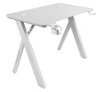 Mars Gaming MGD100RGB Mesa Gaming RGB Alfombrilla XXL Soporte Cascos + Botella 100x60cm Blanco