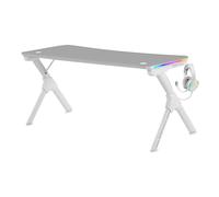 Mars Gaming MGDXLRGBW Mesa Gaming Ergonómica RGB Blanco Grande
