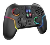 Mars Gaming MGP-V3, Gamepad Inalámbrico ARGB, Triple Conexión Bluetooth 5.0/2.4GPRO / Cable, Pantalla LCD a Color, Joysticks y Gatillos Hall Effect, Switch|Switch 2|PC|Android|iOS 13.0+, Negro