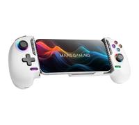 Mars Gaming MGPXPRO, Gamepad Bluetooth 5.0 2en1, Soporte Smartphone hasta 7", Joysticks y Gatillos Magnéticos Hall Effect, Botones Macro y Turbo, PS4|Switch|Switch 2|PC|Android|iOS 13.0+, Blanco