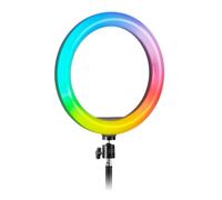 Mars Gaming Anillo DE ILUMINACION Profesional MARS GAMING ARGB con 35 Modos DE Estudio Y Ambiente Soporte Webcam O Smartphone