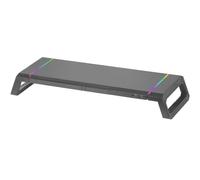 STAND DE SOBREMESA PARA 1 PANTALLAS MARS GAMING MGS-ONE BLACK AJUSTABLE A 3 TAMA¥OS PUERTO USB 2.0 E