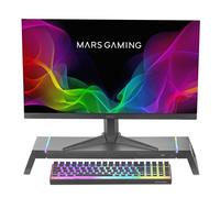 Mars Gaming - MGS-ONE Negro, Soporte Monitor RGB Chroma, Tamaño Ajustable, Soporte Smartphone y Tablet, USB Frontal 2.0