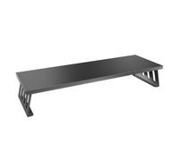 Mars Gaming MGS-X Soporte Elevador de Monitor Estructura de Acero | Tablero Madera PB 600x200mm, Acabado Fibra de Carbono, Elevación 103mm, Espacio Inferior Periféricos, Peso hasta 10kg, Negro