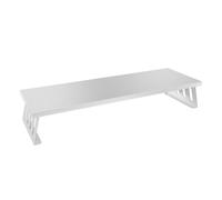 Mars Gaming MGS-X Soporte Elevador de Monitor Estructura de Acero | Tablero Madera PB 600x200mm, Acabado Fibra de Carbono, Elevación 103mm, Espacio Inferior Periféricos, Peso hasta 10kg, Blanco