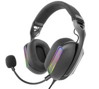 Mars Gaming MH-Pro, Auriculares Gaming ARGB Flow, Sonido Envolvente, Almohadillas Air 3D, Micrófono, PS4, PS5, Xbox One, Xbox Series X-S, Switch, Switch 2, Windows, Mac, Smartphone y Tablet, Negro