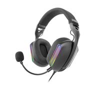 Mars Gaming MH-Pro, Auriculares Gaming ARGB Flow, Sonido Envolvente, Almohadillas Air 3D, Micrófono, PS4, PS5, Xbox One, Xbox Series X-S, Switch, Switch 2, Windows, Mac, Smartphone y Tablet, Negro
