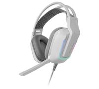 Mars Gaming MH-STRIKE Auriculares Ergonómicos FRGB Rainbow Drivers Neodimio 50mm Micrófono Blancos