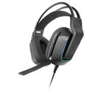 Mars Gaming MH-STRIKE, Auriculares Gaming FRGB Rainbow, Diseño Ergonómico, Drivers Neodimio 50 mm, Micrófono Plegable, Controles Integrados, Almohadillas Air, Diadema Ajustable, Multiplataforma,