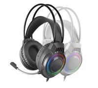 Mars Gaming MH124 Auriculares Gaming FRGB Micrófono Flexible Control Volumen Multiplataforma Negro