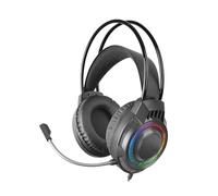 Mars Gaming MH124, Auriculares Gaming FRGB Rainbow, Diseño Ergonómico, Micrófono Flexible, Control de Volumen, Windows, Linux, Mac, PS4, PS5, Xbox One, Xbox Series X|S, Switch, Switch 2, Negro