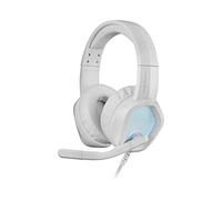 Mars Gaming MH320, Auriculares Gaming RGB, Sonido Ultra-Bass 3D, Micrófono con Filtrado de Ruido, Ultraligera, Windows/PS4/PS5/XBOX One/Xbox Series X-S/Mac/Switch/Switch 2/Smartphone/Tablet, Blanco