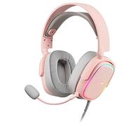 Mars Gaming MHAX, Cascos Gaming RGB, Micrófono Extraíble, Auriculares HiFi, Windows/PS4/PS5/XBOX One/Xbox Series X|S/Mac/Switch/Switch 2/Smartphone/Tablet, Rosa