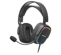 Mars Gaming MHAX Negro, Auriculares Gaming RGB, Micrófono Extraíble, HiFi, Compatibilidad Multiplataforma