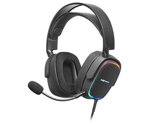 Mars Gaming MHAX Negro, Auriculares Gaming RGB, Micrófono Extraíble, HiFi, Compatibilidad Multiplataforma