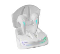 Mars Gaming MHI-ULTRA Blanco, Auriculares Inalámbricos TWS, RGB Flow, Bluetooth 5.3, Triple Cancelación Ruido, 24H Batería