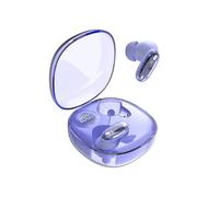 Mars Gaming MHIB2, Auriculares Bluetooth 5.4, Sonido Inmersivo, Diseño Ergonómico Semitransparente y Ultracompacto, 24 Horas Reproducción, Auriculares Inalámbricos con Estuche e Indicador LED, Morado