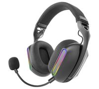 Mars Gaming MHW-Pro, Auriculares Gaming Inalámbricos ARGB Flow, Sonido 3D Envolvente 7.1, Bluetooth 5.3 + 2.4GHz + Jack 3.5mm, Diseño Ergonómico Ultraligero, Micrófono Dual, Multiplataforma, Blanco